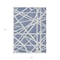 Homeroots 5' X 8' Denim Blue And Ivory Geometric Washable Indoor Outdoor Area Rug 600439 - alternate 6