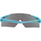 Ironwear Scratch Resistant UV Blocking Safety Glasses with Curved Lens, Teal, Grey 3595-T-G - alternate 2