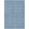 Homeroots 9' X 12' Denim Blue Black And Ivory Geometric Washable Indoor Outdoor Area Rug 596726 - alternate 4