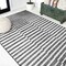 Jonathan Y Sukie Modern Offset Stripe Black/Ivory 4 ft. x 6 ft. Indoor/Outdoor Area Rug SMB133F-4 - alternate 3
