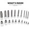 Neiko XZN Triple Square Bit Set, Extra Long , Tamperproof 10057A - alternate 4