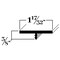 Brunner Aluminum Tap in 'T' Channel 1-17/32" x 3/8" x 1/8" Thick, 6063-T8 12 Feet Satin Anodized T42406 S12 - alternate 2