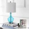 Jonathan Y Colette 20" Mini Glass LED Table Lamp, Amalfi Blue JYL1029C - alternate 2