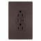 Legrand radiant USB Outlet, 15 A, 125 V, Type A, C USB, NEMA: NEMA 5-15R, Dark Bronze R26USBAC6DBCCV4 - alternate 2