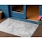 Homeroots 3' X 5' Silver Gray And Ivory Abstract Washable Indoor Outdoor Area Rug 582224 - alternate 1