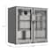 Koolmore 2 Door Stainless Steel Back Bar Cooler Counter Height Glass Door Refrigerator with LED Lighting BC-2DSW-SS - alternate 4