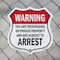Signmission No Trespassing Shield Sign Warning You A, 6 inch X 6 inch, Plastic Sign, 2PK SHI-P-2PACK-6-423 - alternate 3