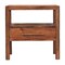 Homeroots 22" Brown Solid Wood One Drawer Nightstand 701710 - alternate 1