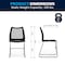 Flash Furniture Black Plastic Sled Stack Chair, PK5 5-RUT-498A-BLACK-GG - alternate 5