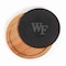 Picnic Time Family Of Brands NCAA Wake Forest Demon Deacons Insignia Acacia and Slate Cheese Board & Knife Set 959-00-512-613-0 - alternate 2