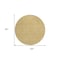 Homeroots 8' Gold Black And Beige Round Geometric Washable Indoor Outdoor Area Rug 596736 - alternate 4