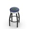 Holland Bar Stool Co 30" Blk Wrinkle Florida Swivel Bar Stool, Chrome Ring L8B3C30FlorUn - alternate 1