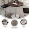 Flash Furniture Bennett 30 in Round Solid Wood Indoor Tabletop in Dark Brown with 18 in Round Dining Height GSF-RD30-DKBRN-TR18S-GG - alternate 4