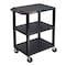 Luxor Tuffy Utility Cart - Three Shelves - Blue WT34BUS - alternate 2