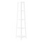 Homeroots 59" White Metal Four Tier Corner Bookcase 489785 - alternate 3