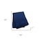 Homeroots 55" X 70" Navy Blue Cotton Blend Waffle Weave Throw Blanket with Fringe 632917 - alternate 3