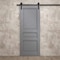 Sartodoors Modern Barn Door 24 x 80 inches, Ego 5012 Painted Grey Oak, 6.6FT Rail Track Heavy Hardware Set,  EGO5012BD-B-SEK-24 - alternate 3