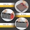Simple Deluxe Car Trunk Organizer, 2 Compartments Collapsible Trunk Storage, Anti-slip Design, Made of Waterproof AAORGNTRUNK2OXRED - alternate 2