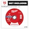 Milwaukee Tool Cut-Off Wheel, 7/8" Sz, 6" dia., PK10 49-94-0121 - alternate 5