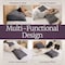 Lavish Home Triangle Headboard Pillow Queen, Gray, 59 in x 19.6 in HT-PILLOW6-Q - alternate 3