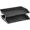 Acrimet Facility 2 Tier Letter Tray Side Load Letter Size A4 Desktop File Organizer Plastic Black 253.4 - alternate 1