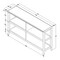 Homeroots Brown Solid Wood Double Bookcase 379940 - alternate 2