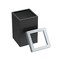 Gatco Modern Square 3 Gal. Wastebasket, Matte Black/Chrome Lid 1915C - alternate 2
