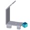 Siemens ALPHA 630 Universal support for DIN rail for mounting of terminal strip 8GK9920-0KK28 - alternate 2