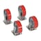 Vestil 6"X2" POLY-ON-STEEL CASTER KIT 4800 lb CAP, PK4 D-CK4-PU6-2 - alternate 1