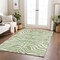 Homeroots 8' X 10' Artichoke Green And Ivory Animal Print Washable Indoor Outdoor Area Rug 600579 - alternate 4