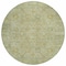 Homeroots 8' Sage Green And Brown Round Oriental Washable Indoor Outdoor Area Rug 603883 - alternate 4