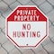Signmission Private Property No Hunting, 6 inch X 6 inch, Plastic Sign, 2PK OC-P-2PACK-6-147 - alternate 4