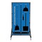 5S Supplies Housekeeping Shadow Board Broom Station V4, Blue / Black Shadows, No Broom + Stand HSB-V4-BLUE-BO-STAND - alternate 1