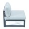 Leisuremod Chelsea 5-Pc Aluminum Outdoor Sectional Set with Coffee Table, 6-Person, Weatherproof CSTBL-4LGR - alternate 2