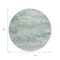 Homeroots 8' Mint Green And Pale Aqua Round Abstract Washable Indoor Outdoor Area Rug 630923 - alternate 6
