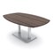 Skutchi Designs Arc Boat Conference Table, 45 in W, 72 in L, Brown HAR-ABOT-48x72-DOU-H3041 - alternate 1