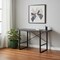 Homeroots 49" Gray and Black Computer Desk 355720 - alternate 4