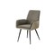 Monarch Specialties Dining Chair, 36-in. H, Upholstered, Dining Room, Kitchen, Brown Fabric, Taupe Leather Look, 2PK I 1182 - alternate 1
