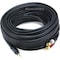 Monoprice 35ft Premium 3.5mm Stereo Male to 2RCA Male 22AWG Cable (Gold Plated) - Black 5602 - alternate 1