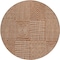 Homeroots 8' Brown And Beige Round Geometric Washable Indoor Outdoor Area Rug 596964 - alternate 6