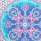 Homeroots 88" X 84" Pink Sky Blue And White Floral Cotton Hanging Tapestry 397425 - alternate 5