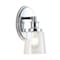 Jonathan Y Beverly 5" 1-Light Iron/Seeded Glass Classic Cottage LED Vanity Light, Chrome JYL7530A - alternate 6