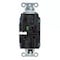 Hubbell Wiring Device-Kellems Straight Blade Receptacle, 5-20R, 20 A, 125V AC, 2 Pole, 3 Wire, Surface Mount, Grounded HBL2182STBL - alternate 2