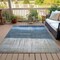 Homeroots 10' X 14' Blue And Gray Abstract Washable Indoor Outdoor Area Rug 632046 - alternate 4