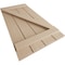 Ekena Millwork Rustic Four Board Joined Board-n-Batten Rough Cedar Faux Wood Shutters w/Z-Board, 22W x 24H, PR SHUBJZ22X24RCPR - alternate 5