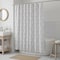Homeroots 72" Off White And Silver Embroidered Floral Shower Curtain 484065 - alternate 2