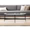 Homeroots 50" Clear And Black Glass And Steel Oval Coffee Table 520968 - alternate 1