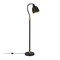 Homeroots 68" Black Adjustable Reading Floor Lamp With Black Dome Shade 523565 - alternate 4