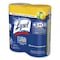 Lysol Disinfecting Wipes, 1-Ply, 7 x 7.25, Lemon and Lime Blossom, White, 80 Wipes/Canister, 6PK 19200-80296 - alternate 2