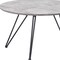 Homeroots Set of Two Gray and Black Wood and Steel Round Nested Coffee Tables 572204 - alternate 3